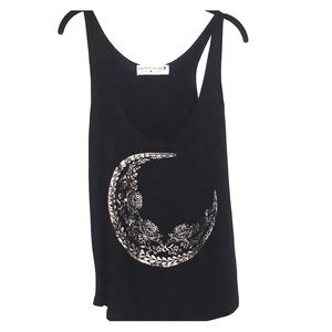 Black graphic tank